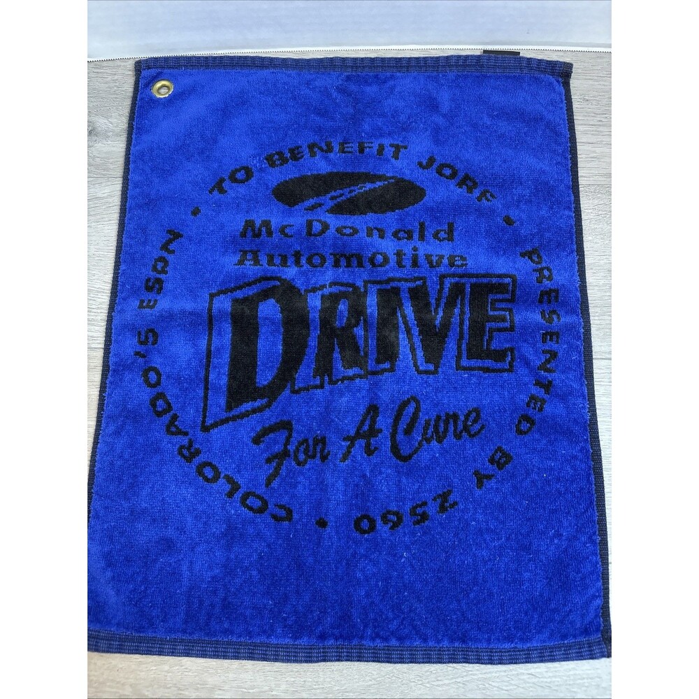 mcDonald automotive drive for a cure golf towel